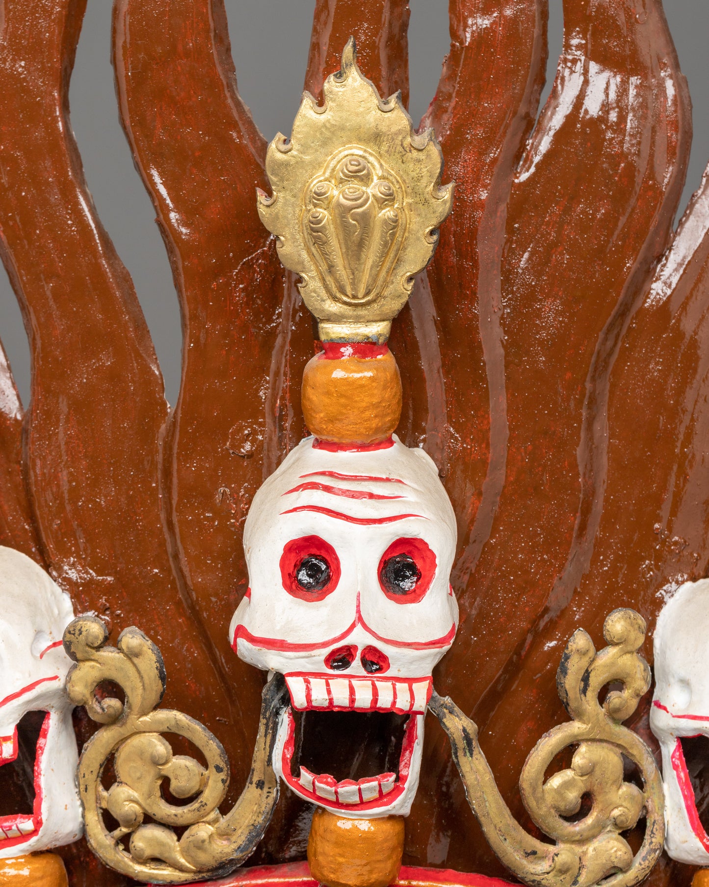 Bhairav Mask for Decor | Fierce Tibetan Guardian Deity