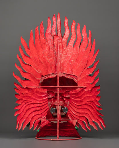 Bhairav Mask for Decor | Fierce Tibetan Guardian Deity