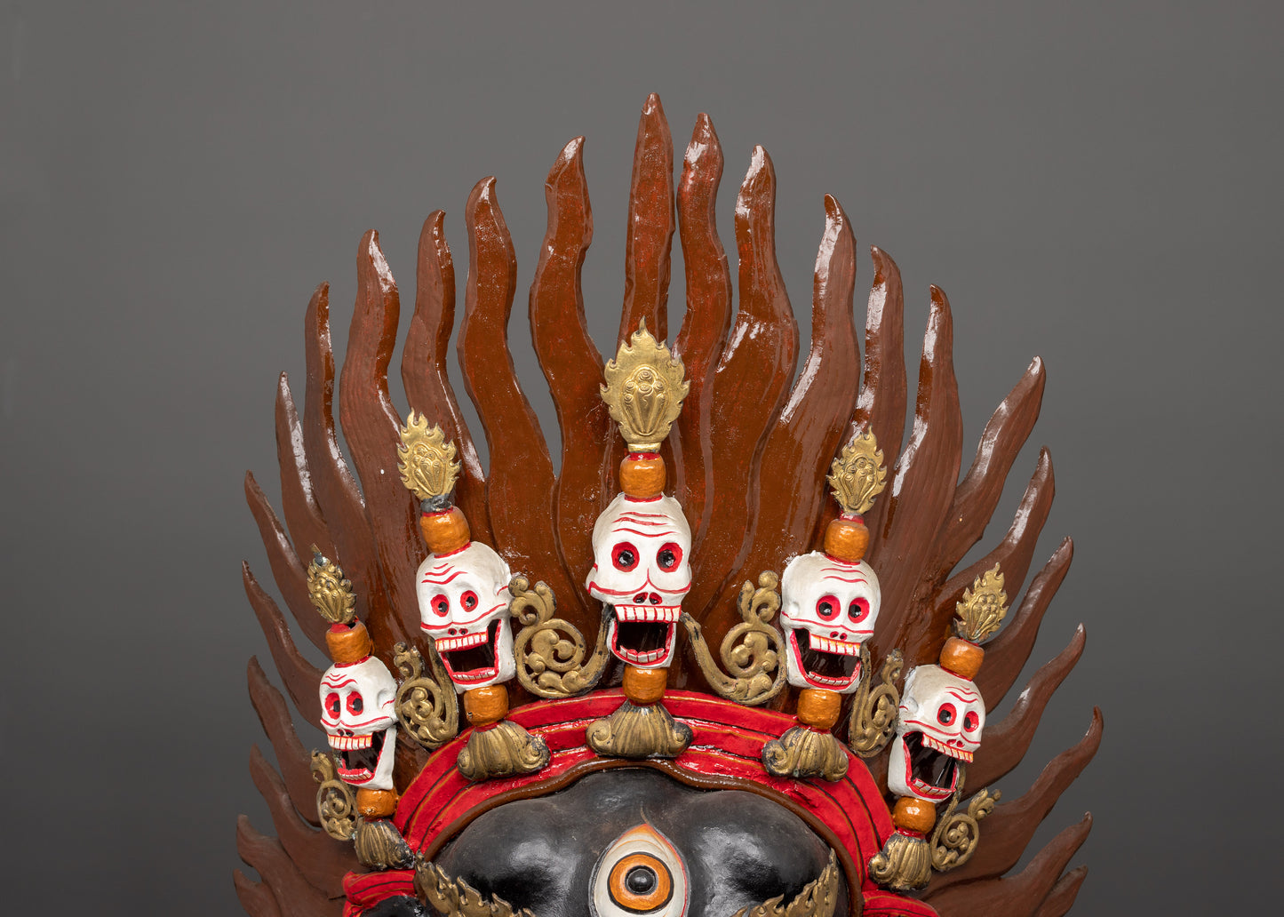 Bhairav Mask for Decor | Fierce Tibetan Guardian Deity