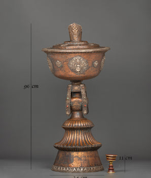 Butter Lamp Set for Shrine | Sacred Buddhist Ritual Offering