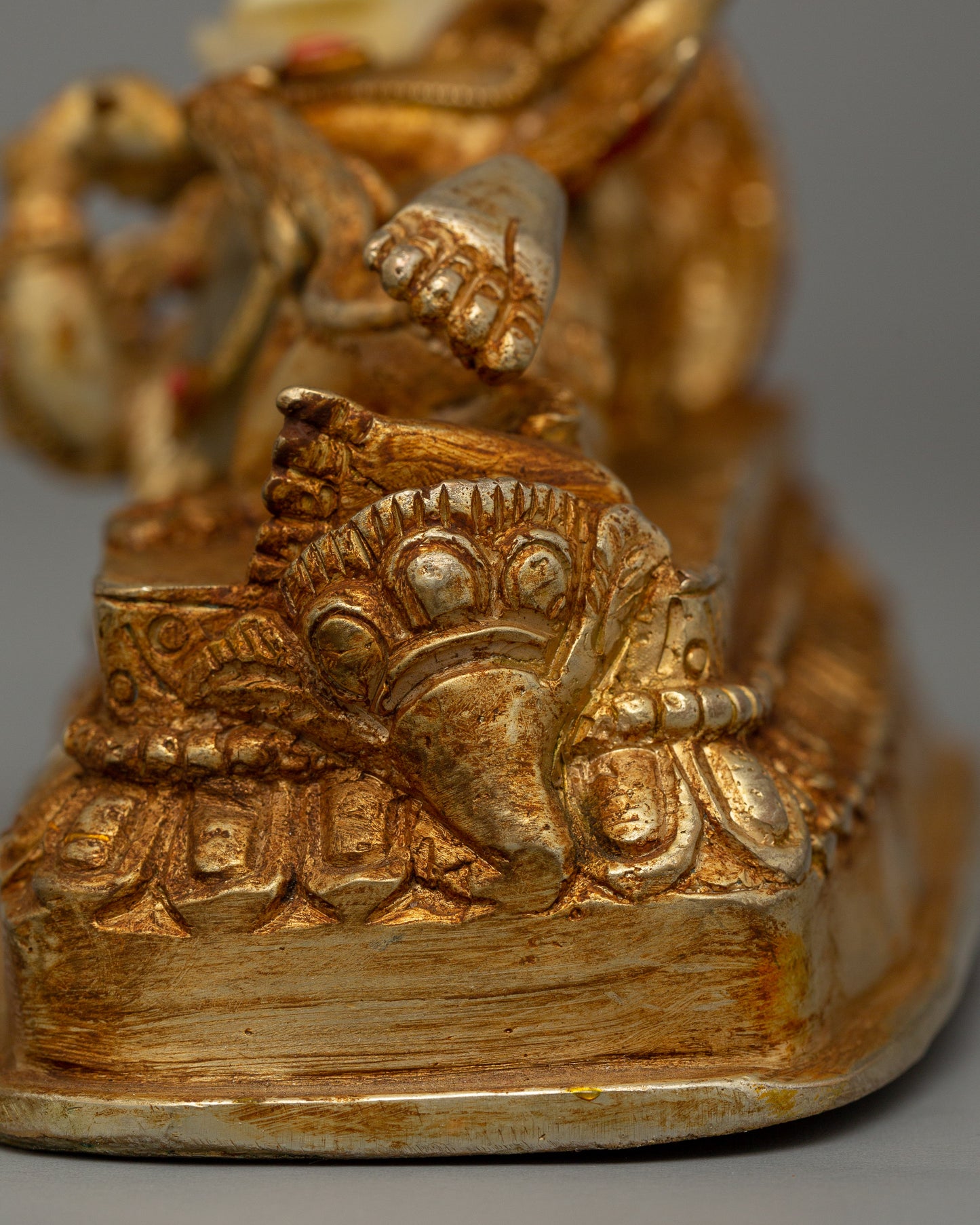 Gold Plated Ganesh Sculpture | Hindu Deity Craft