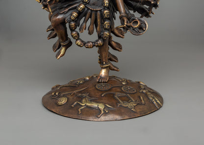 Copper Kali Antique Statue | A Divine Energy Source