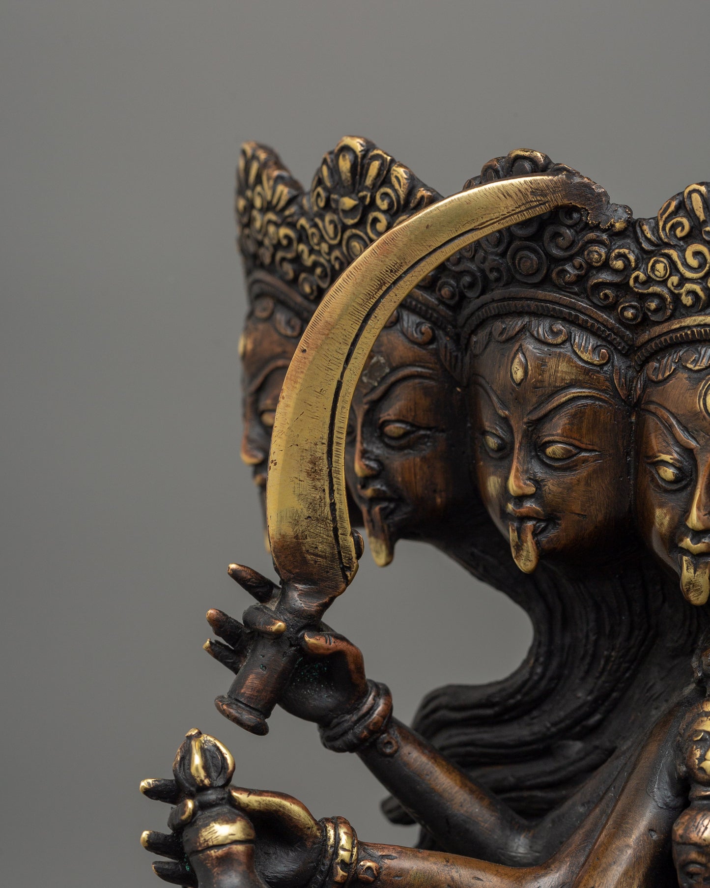 Copper Kali Antique Statue | A Divine Energy Source