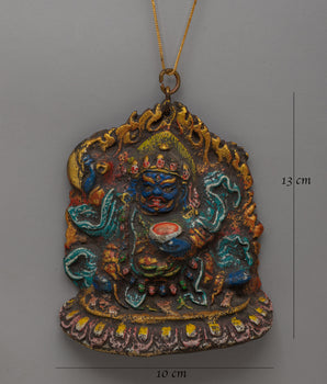 Mahakala Bernakchen Locket | Tibetan Buddhist Protection Amulet