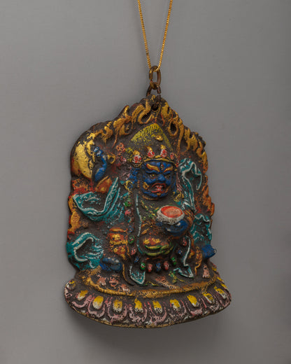 Mahakala Bernakchen Locket | Tibetan Buddhist Protection Amulet