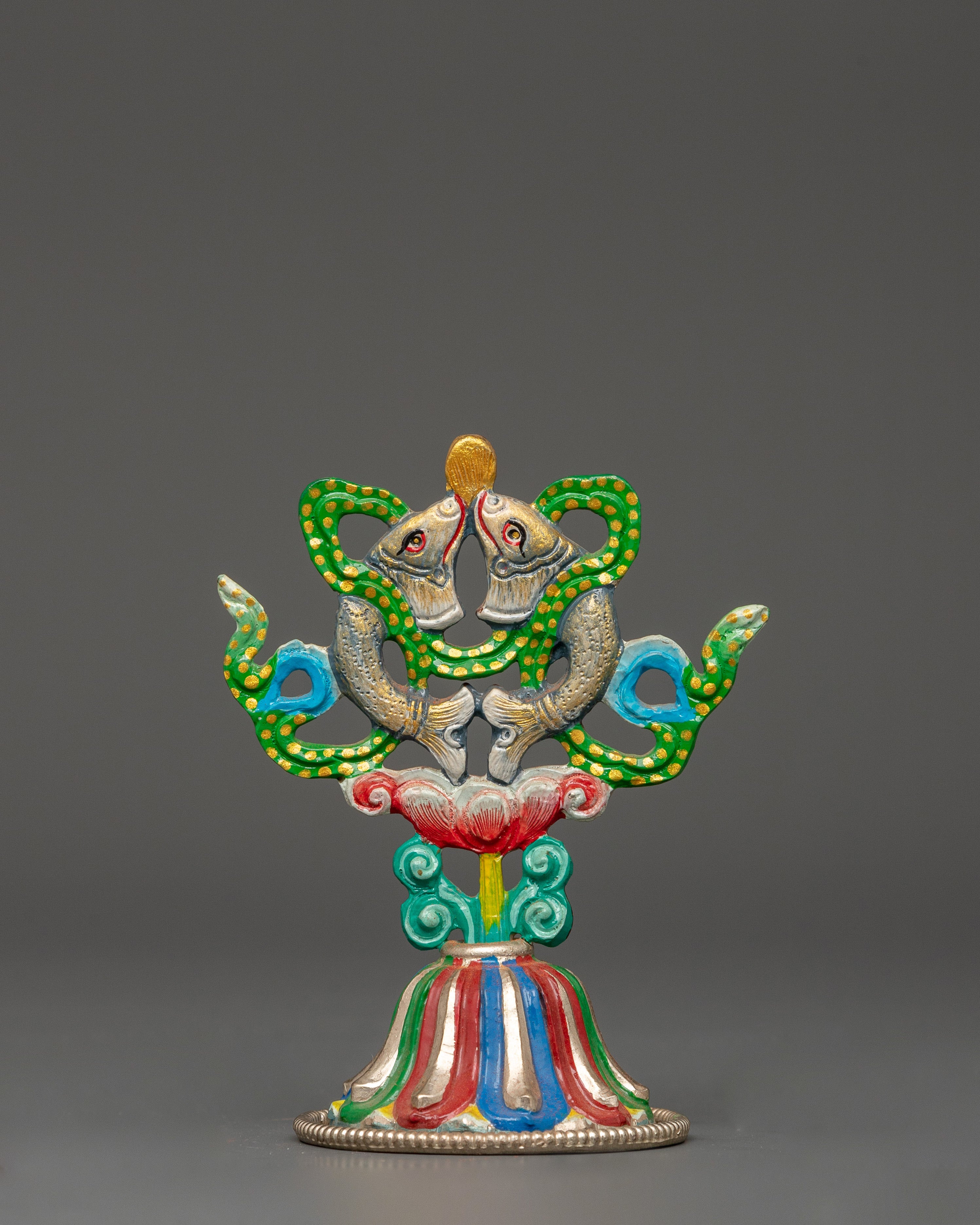 Silver-Plated Ashtamangala Set | Tibetan 8 Auspicious Symbols