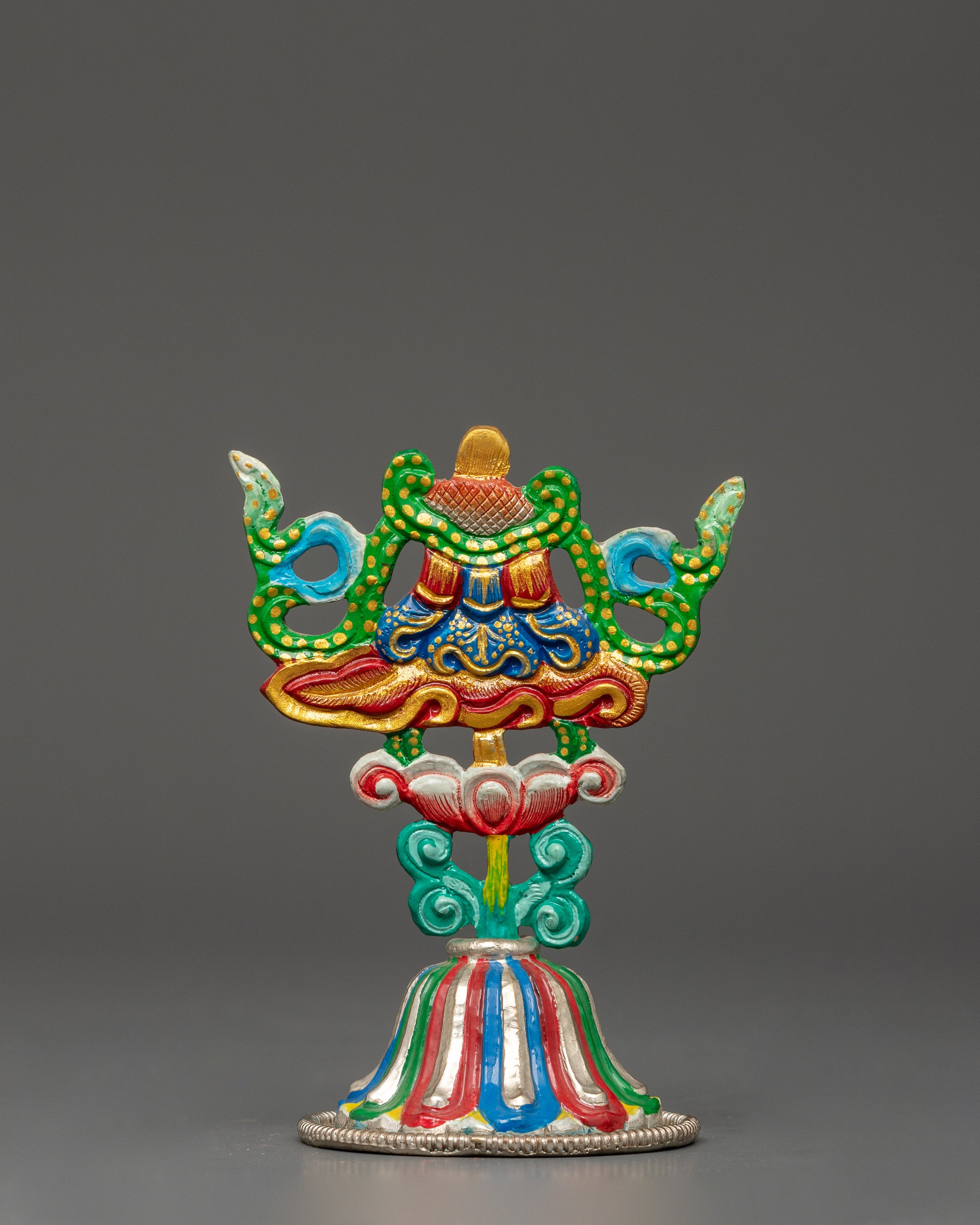 Silver-Plated Ashtamangala Set | Tibetan 8 Auspicious Symbols