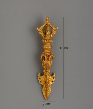 Phurba Three-Sided Peg | Tibetan Ritual Dagger for Spiritual Protection