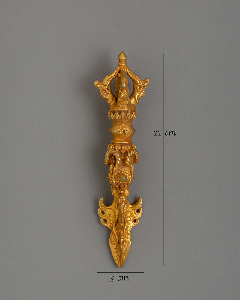 Phurba Three-Sided Peg | Tibetan Ritual Dagger for Spiritual Protection