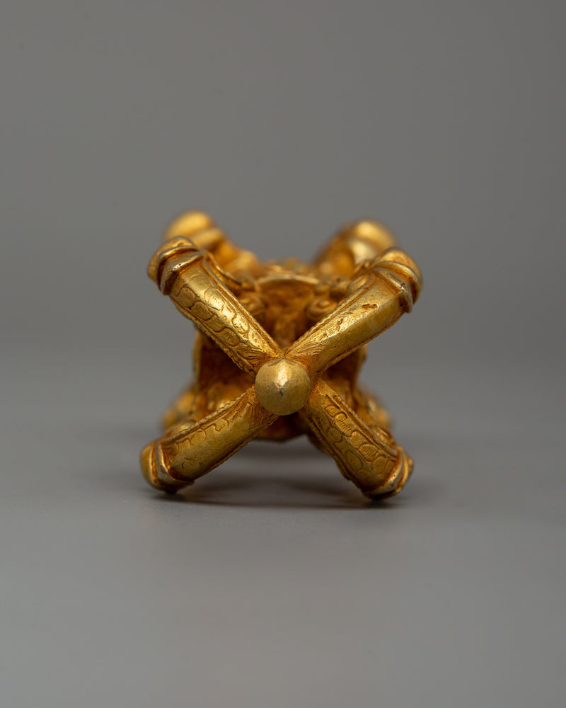 Gold-Plated Vajra Dorje | Tibetan Buddhist Ritual Tool