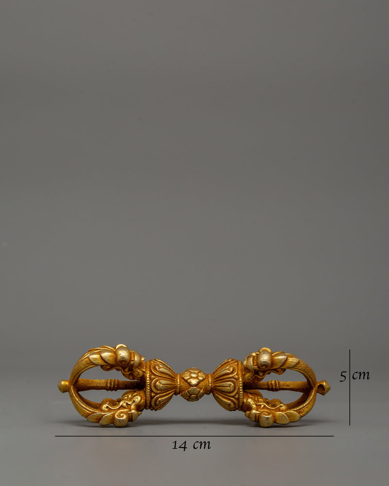 Gold-Plated Vajra Dorje | Tibetan Buddhist Ritual Tool