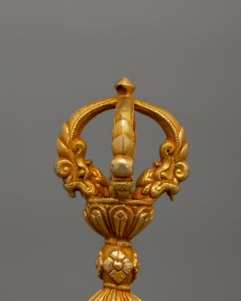 Gold-Plated Vajra Dorje | Tibetan Buddhist Ritual Tool