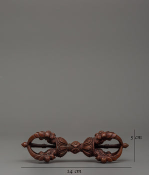 Handcrafted Oxidized Copper Vajra | Symbol of Enlightenment