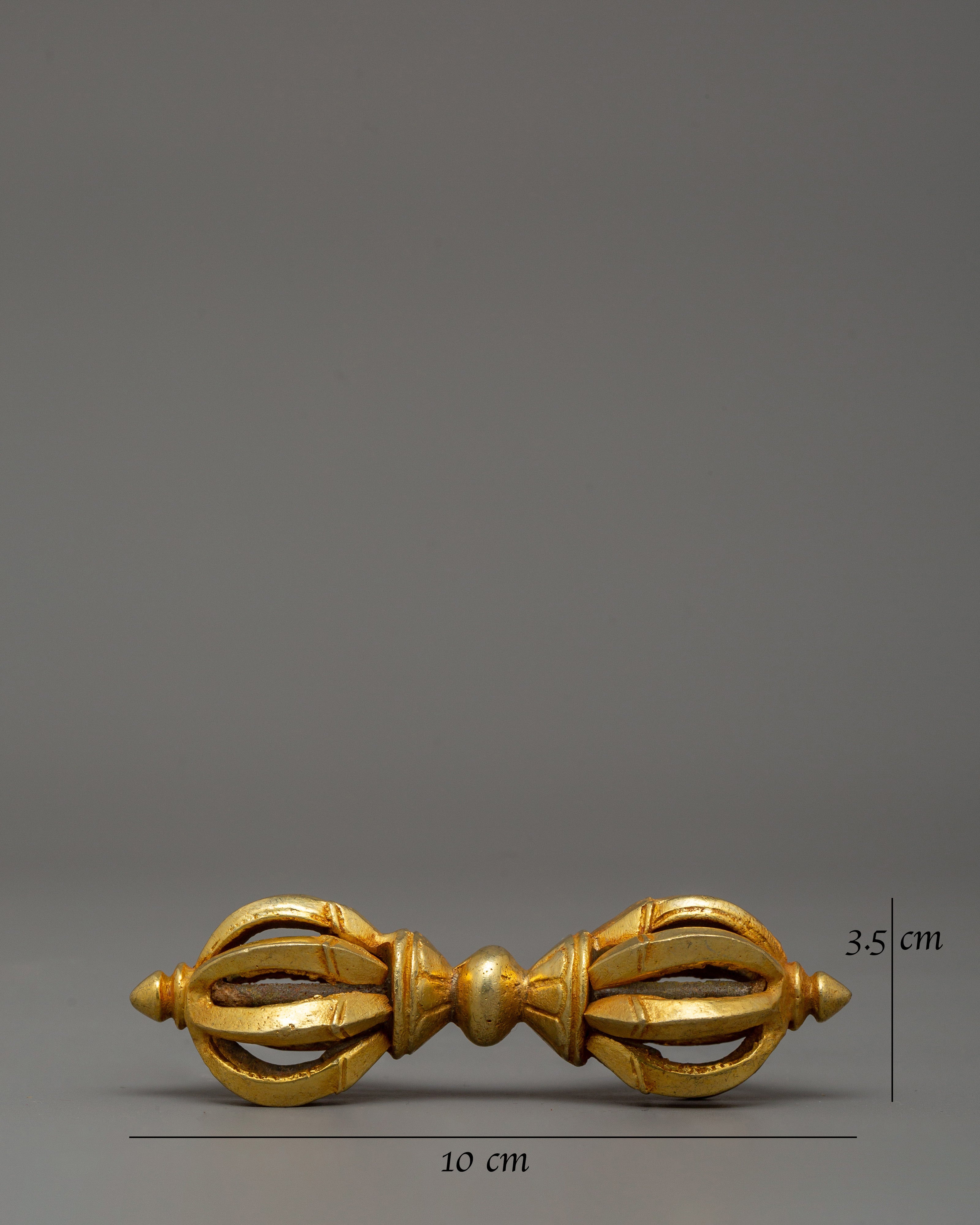 Handcrafted Gold-Plated Vajra | Tibetan Ritual Tool