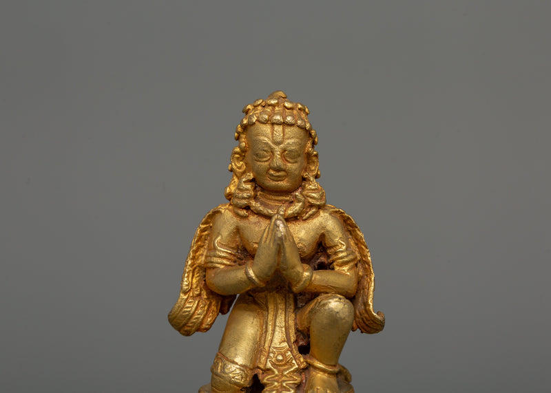 Gold-Plated Garuda Figurine | Symbol of Strength and Spiritual Protection