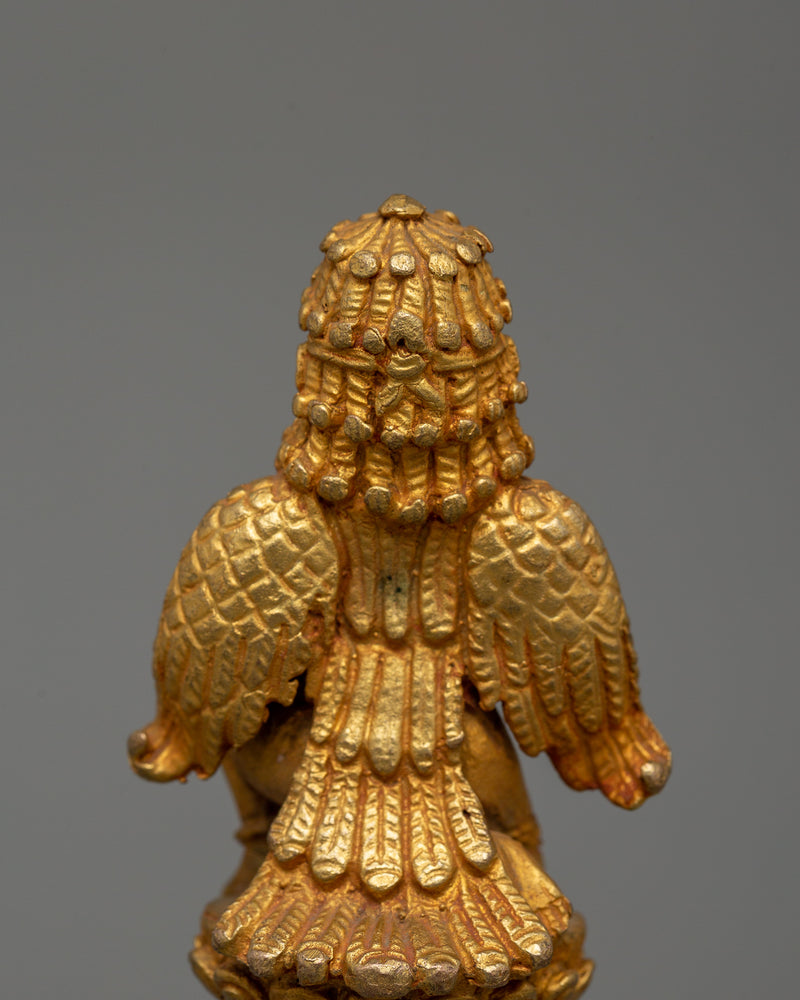 Gold-Plated Garuda Figurine | Symbol of Strength and Spiritual Protection