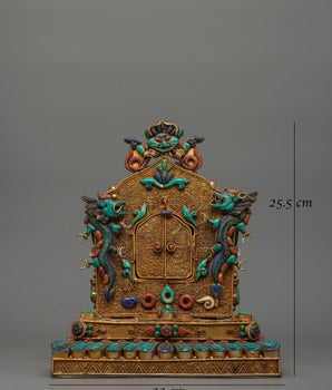 Decorative Tibetan Gau Shrine Box | Spiritual Tibetan Art