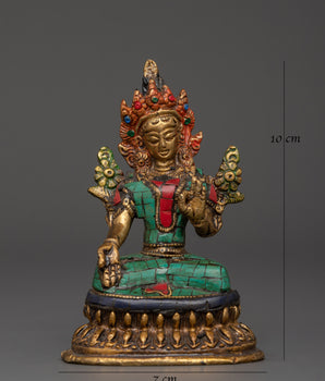 White Tara crafted with Turquoise | A Symbol of Healing