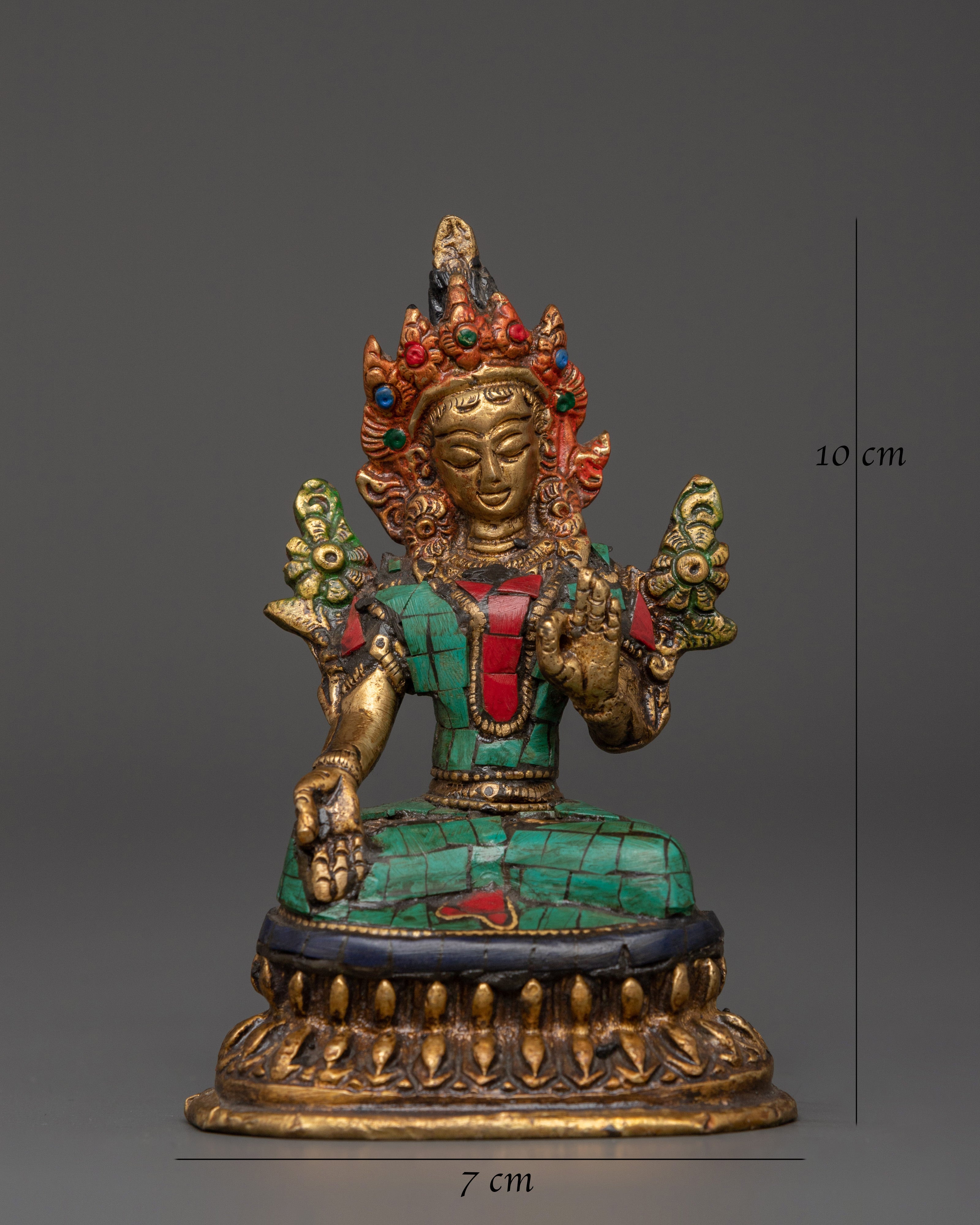 White Tara crafted with Turquoise | A Symbol of Healing