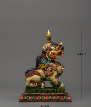 Guardian Lion Statue Set | Spiritual Protector & Feng Shui Decor