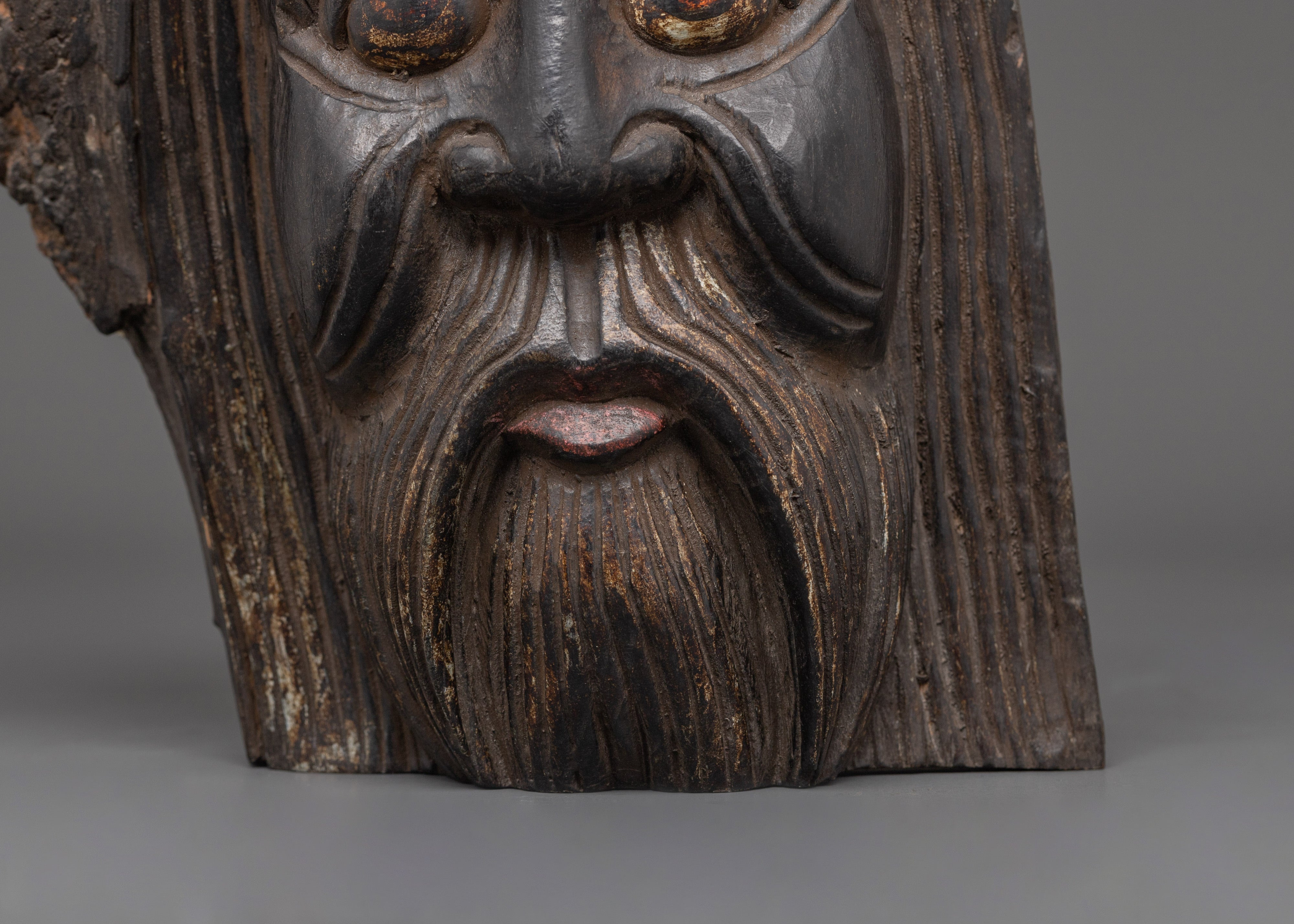 Baba Face Wall Hanging | Traditional Tibetan Art and Spiritual Decor