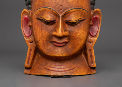 Buddha Wall Hanging Mask | A Symbol of Inner Peace and Enlightenment