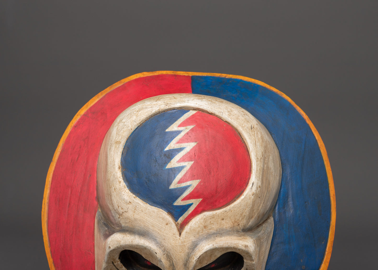 Grateful Dead Sign Wall Hanging Mask |  Handcrafted Wooden Skull Mask