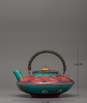 Himalayan Copper Made Tea Pot | Traditional Craft