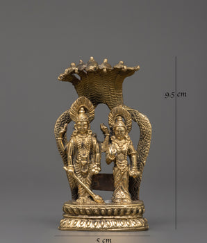 Brass Krishna and Radha | Puja & Altar Figurine