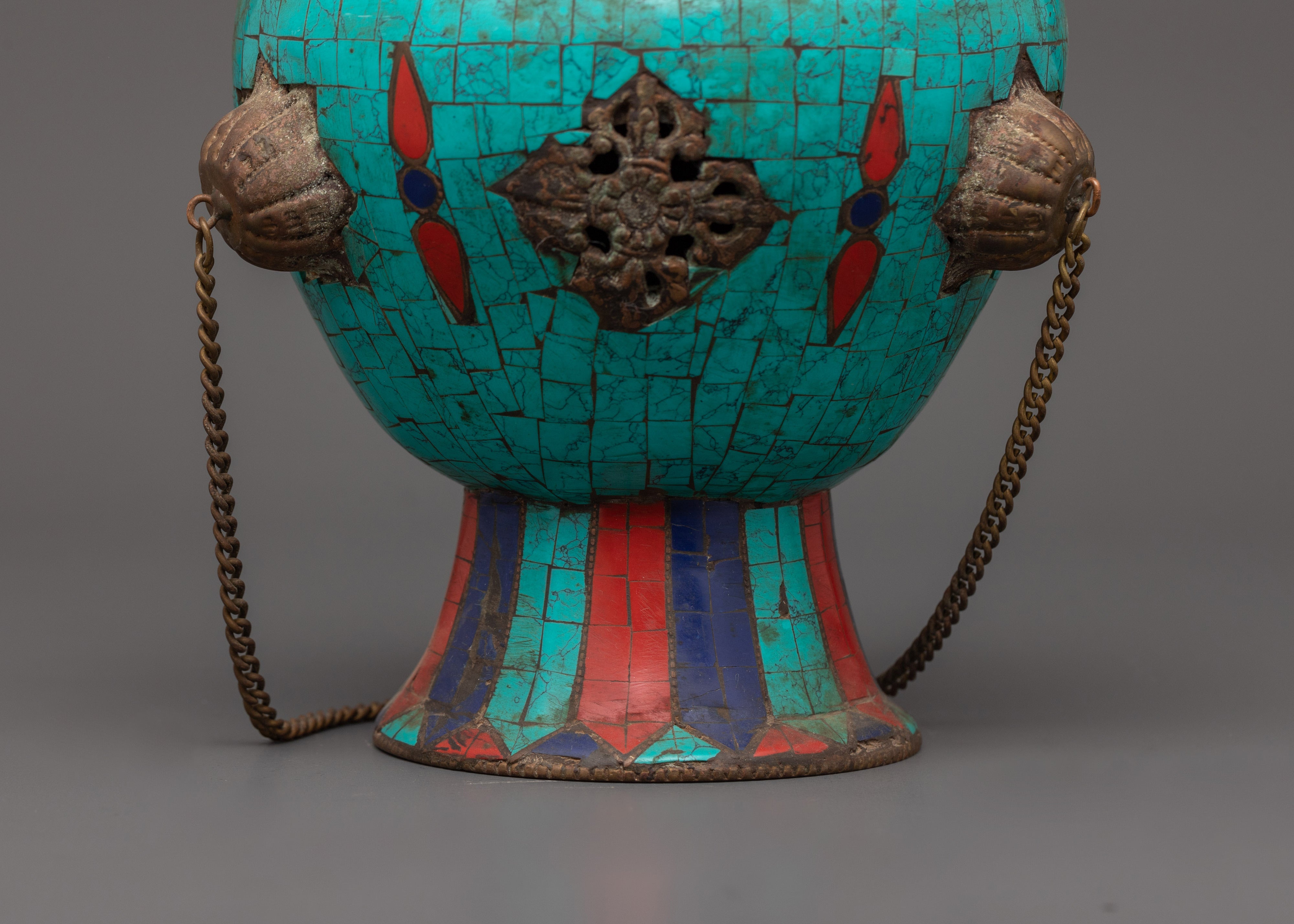 Tibetan Hanging Incense Burner | Sacred Ritual Burner
