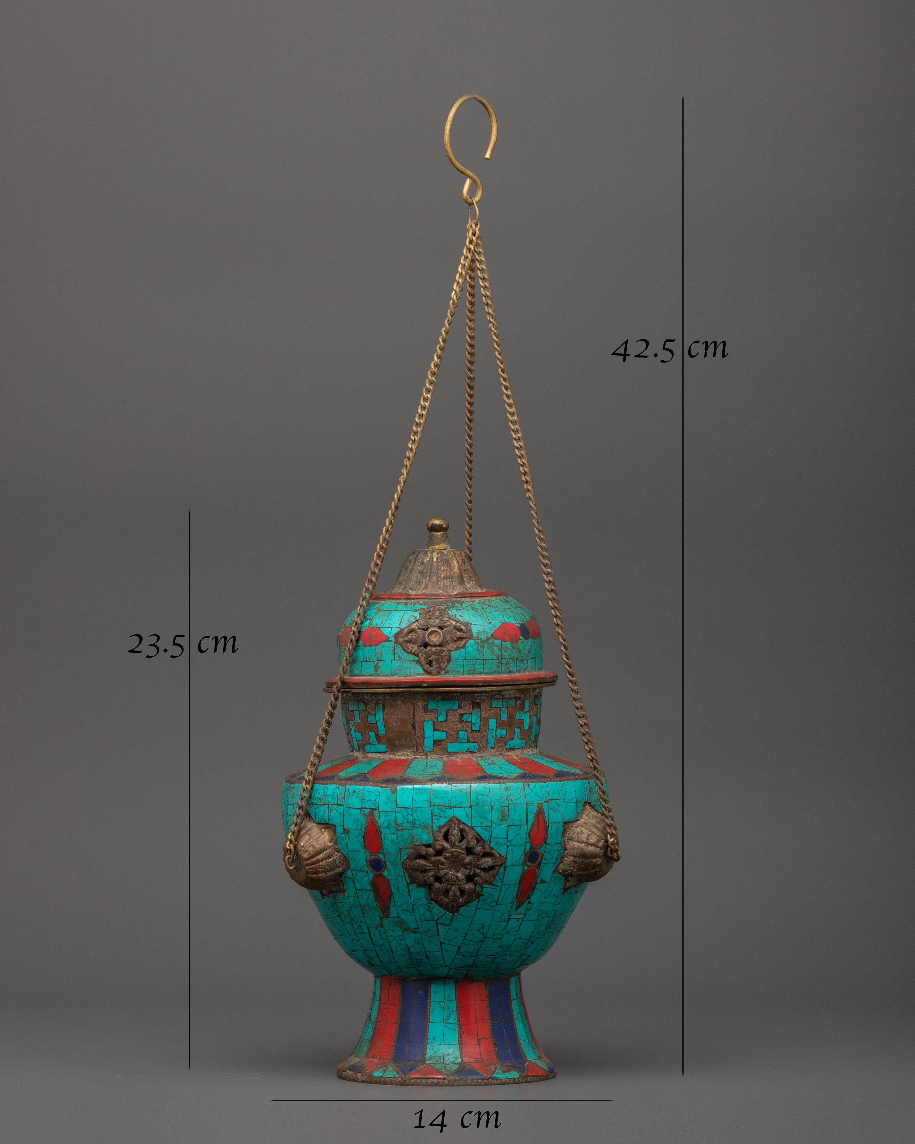 Tibetan Hanging Incense Burner | Sacred Ritual Burner