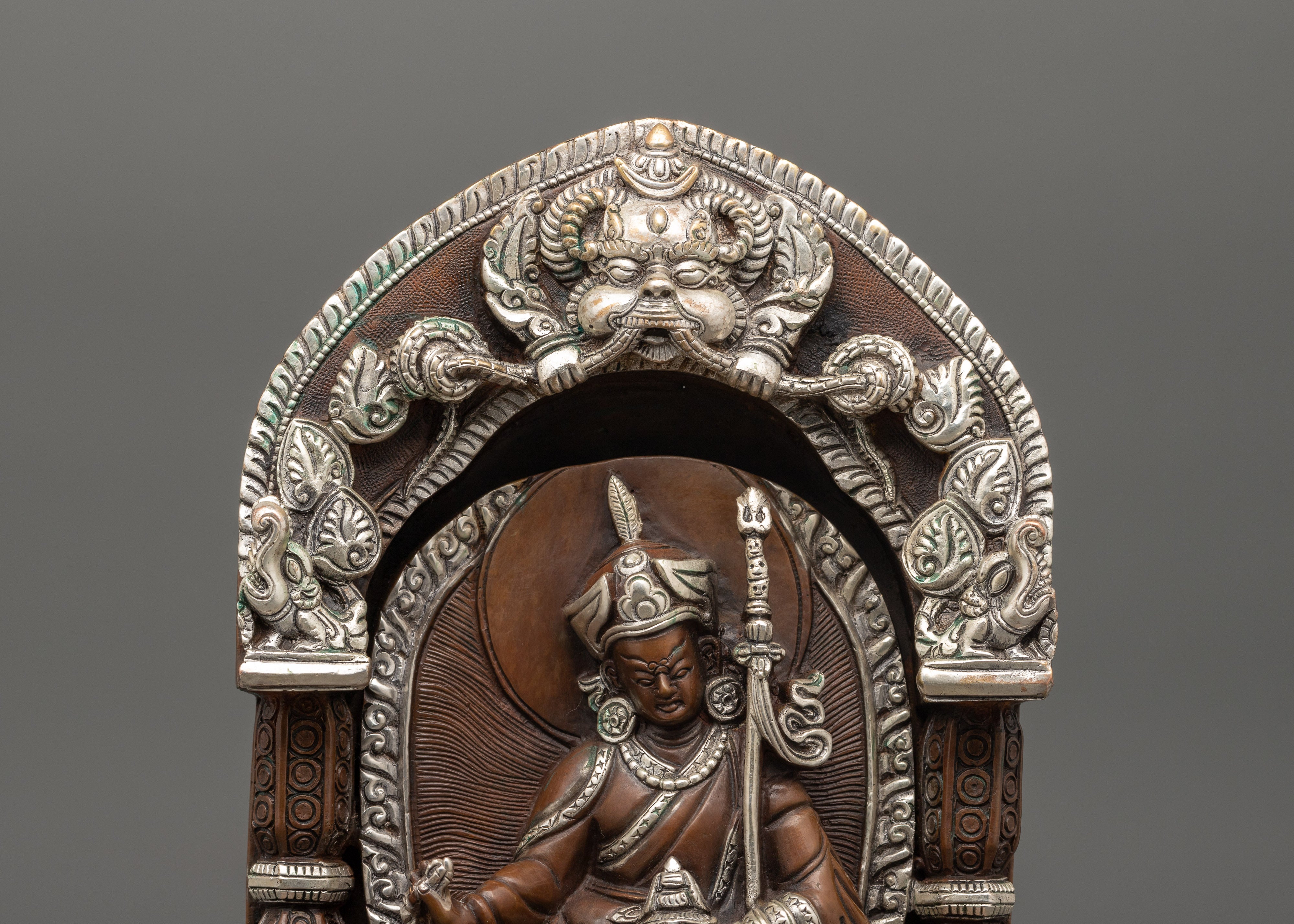Guru Padmasambhava Tantric Master Sculpture | Tibetan Himalayan Art Work