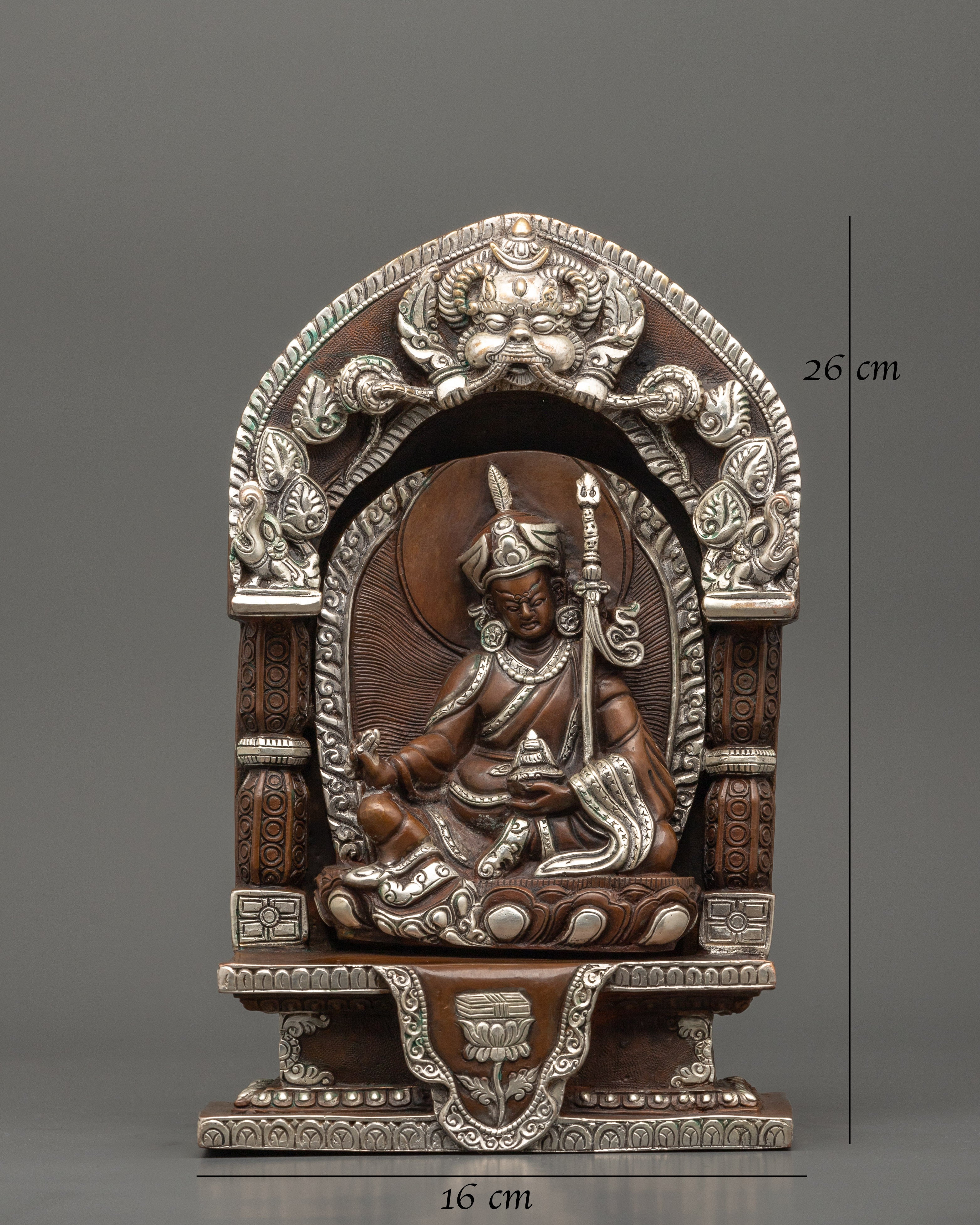 Guru Padmasambhava Tantric Master Sculpture | Tibetan Himalayan Art Work