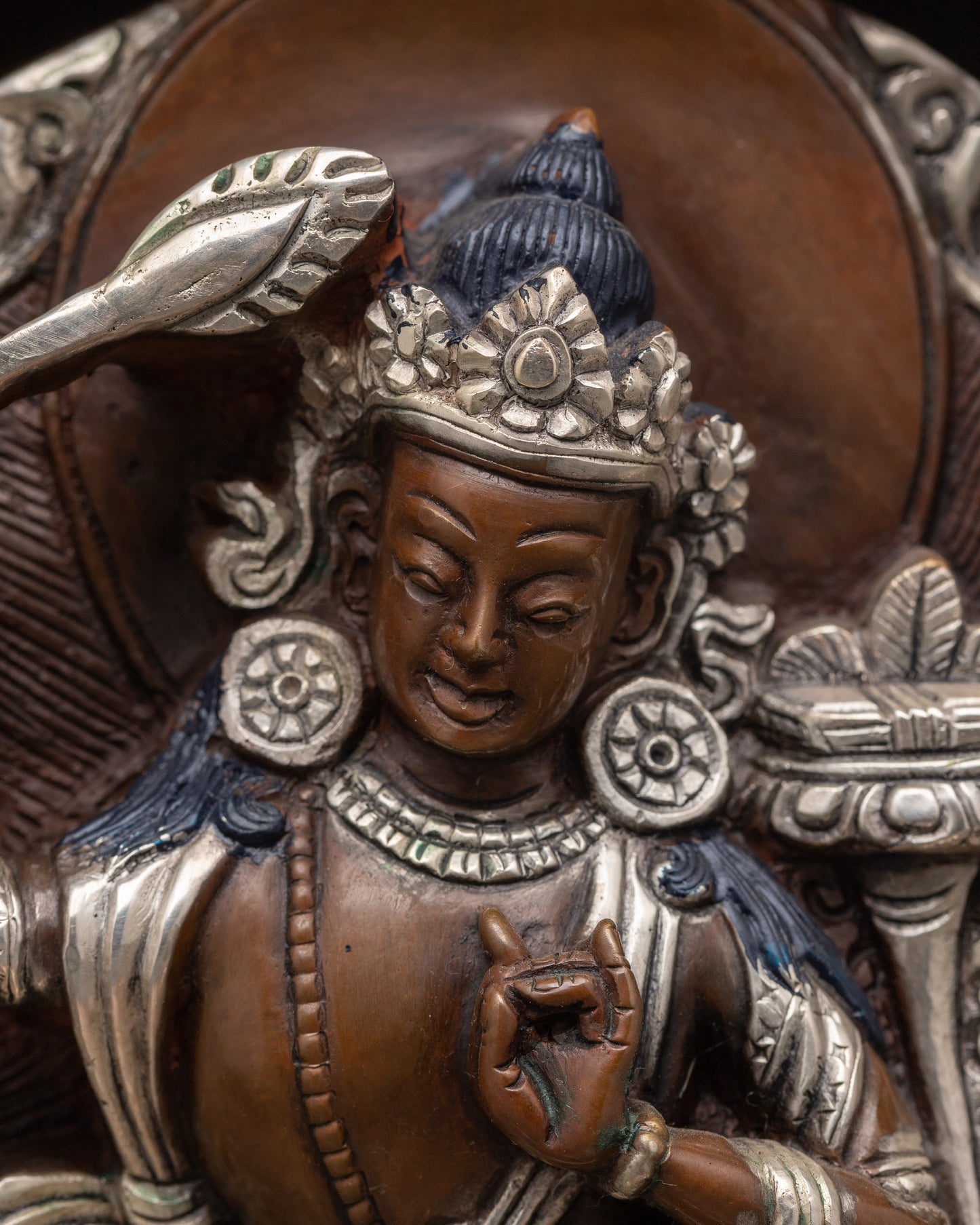 Manjushri Bodhisattva Sculpture | Hand-Crafted Sculpture of Wisdom Deity