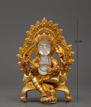 Ganesh Crystal Sculpture | Hindu Deity