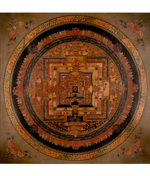 Oil Varnished Kalachakra Mandala