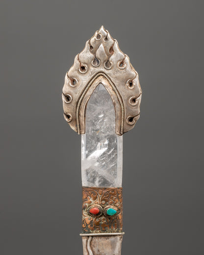 Handcrafted Pure Silver Ritual Knife | Divine Power