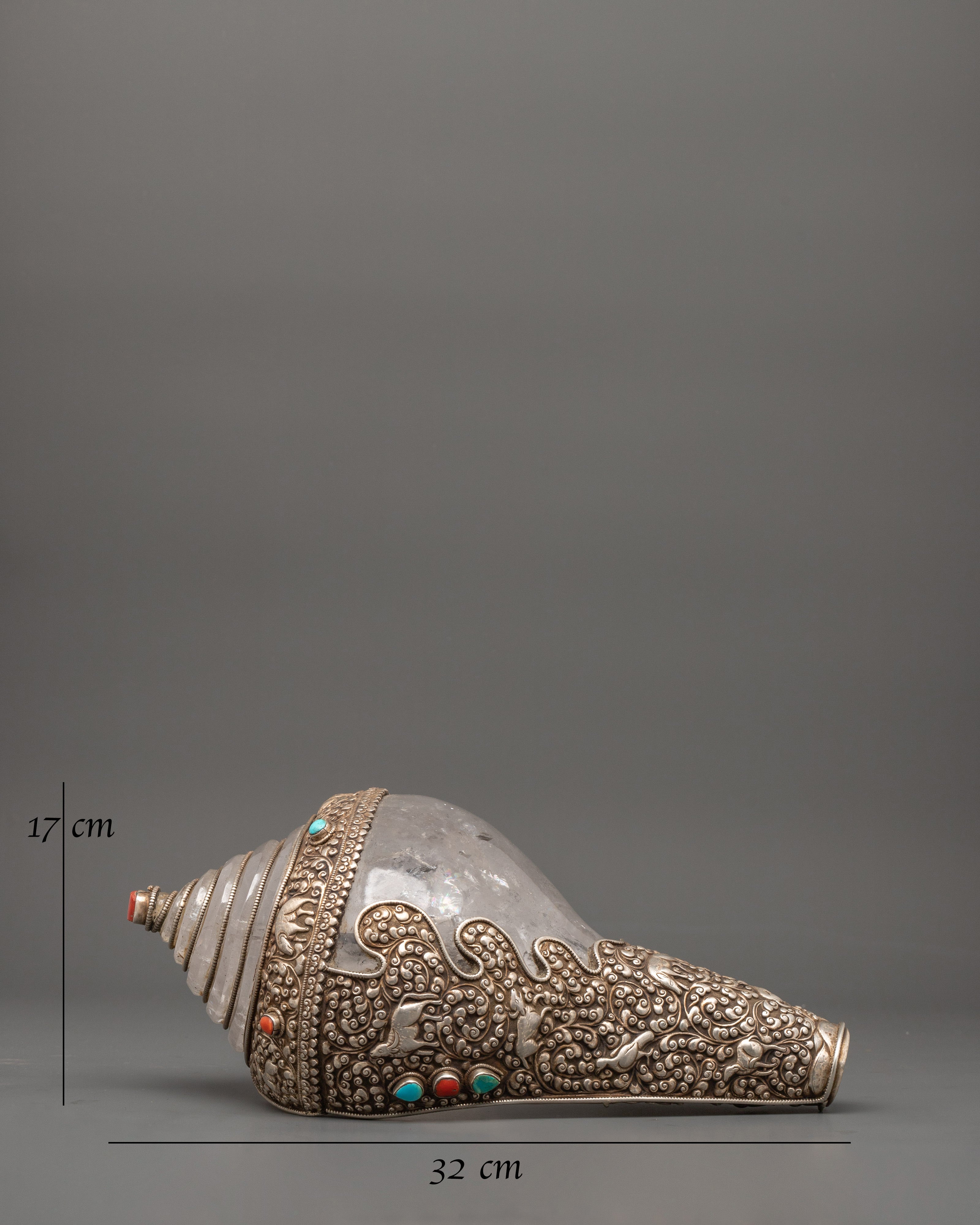 Crystal Body Conch | Buddhist Ritual Tool