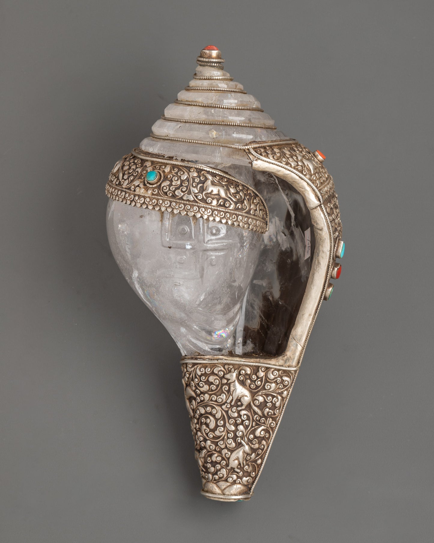 Crystal Body Conch | Buddhist Ritual Tool