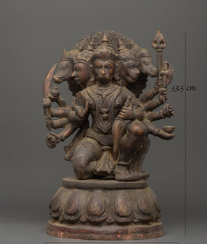 Brass Hanuman Statue |  Hindu Monkey God