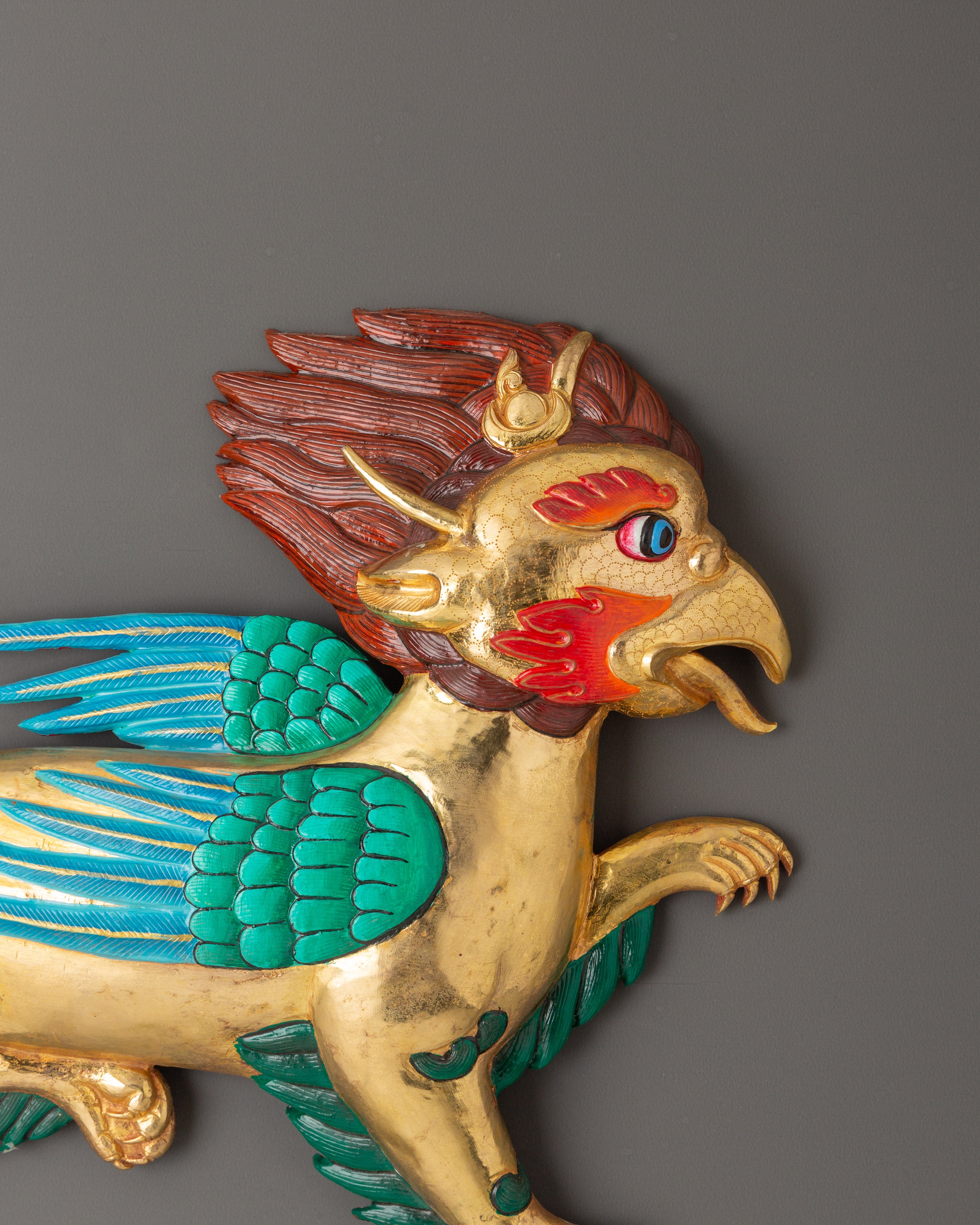 Garuda Lion (Griffin) Wall Hanging Set | A Symbol of Power & Protection