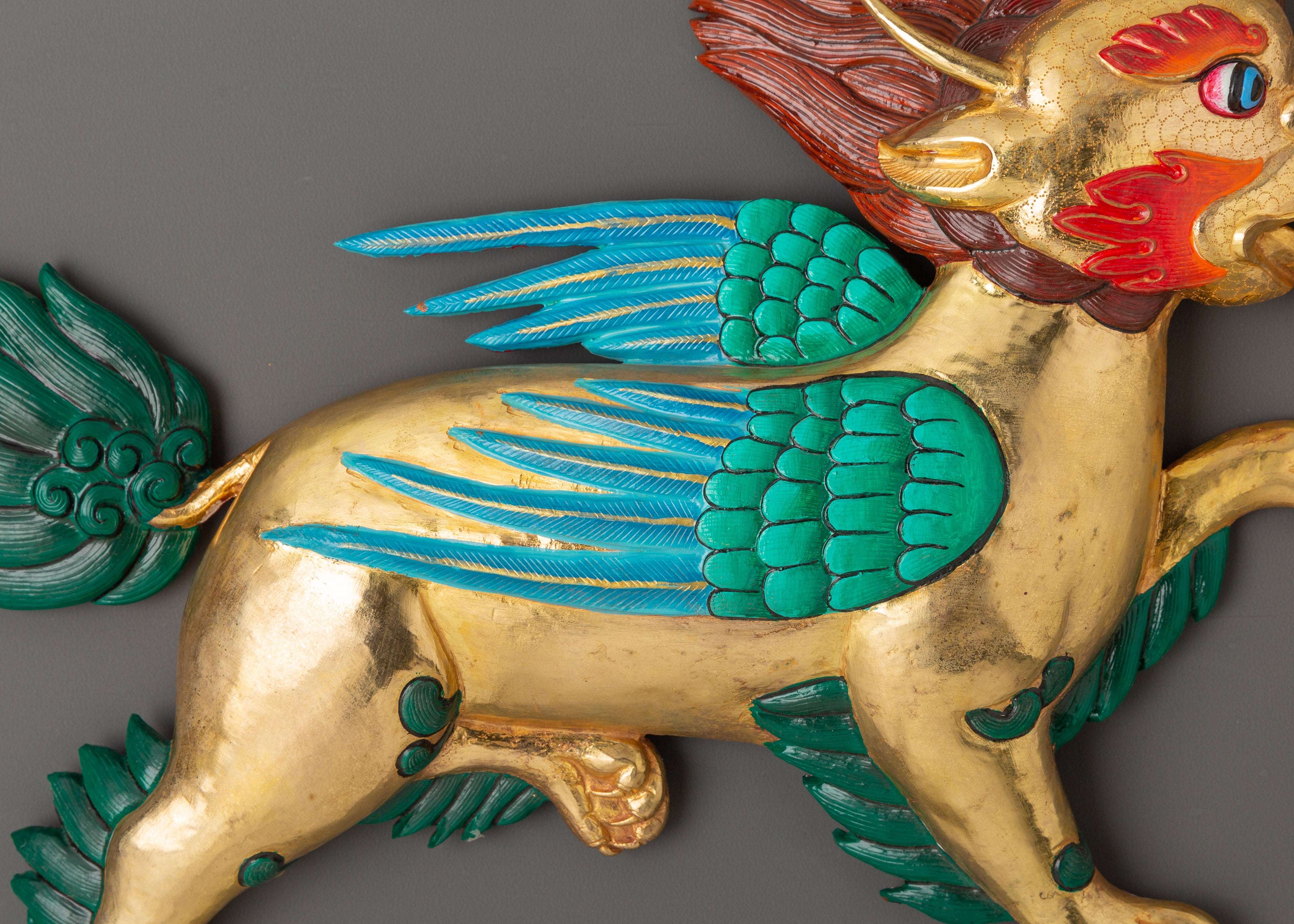 Garuda Lion (Griffin) Wall Hanging Set | A Symbol of Power & Protection