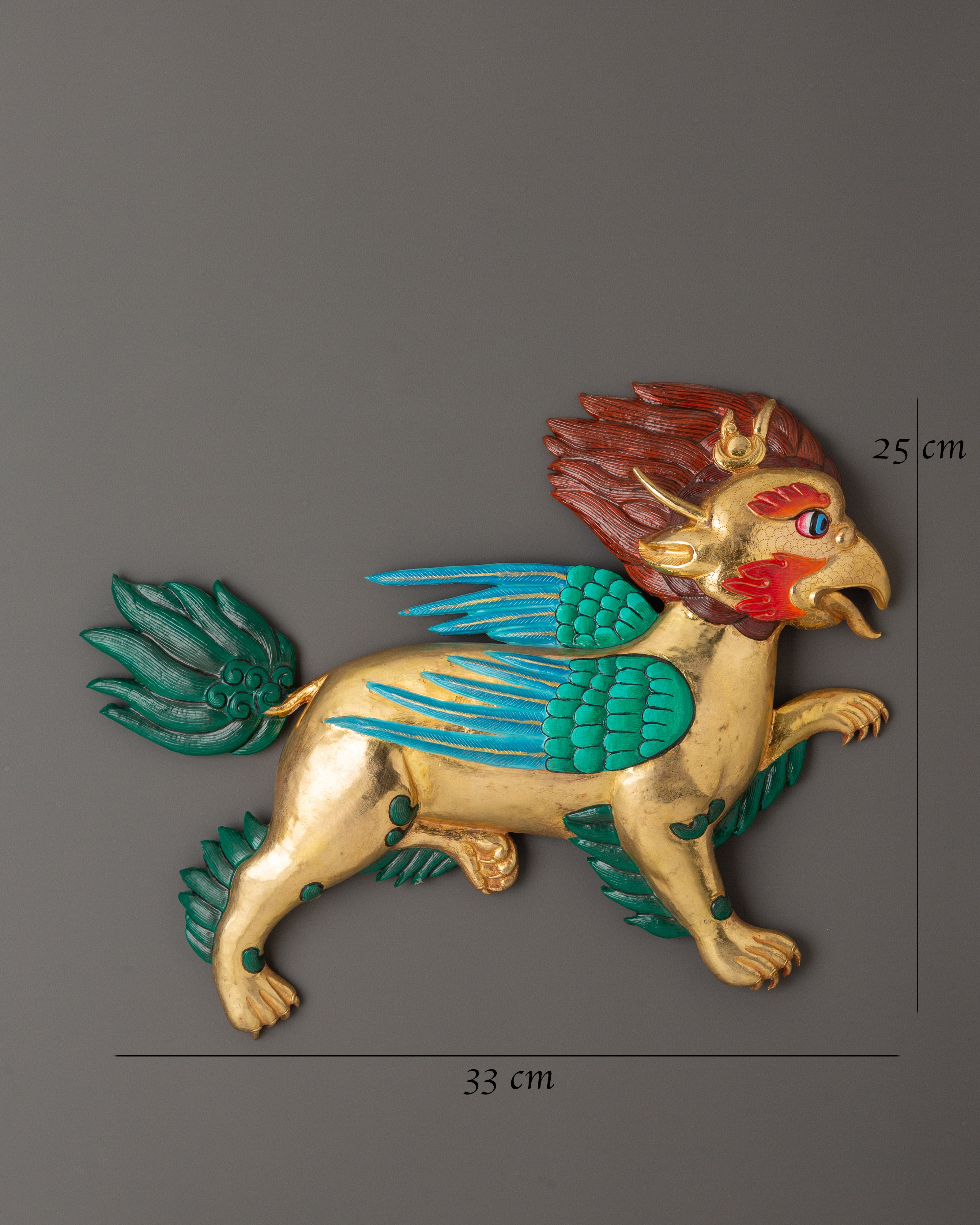 Garuda Lion (Griffin) Wall Hanging Set | A Symbol of Power & Protection