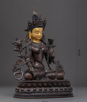 White Tara Sculpture | Traditional Buddhist Art