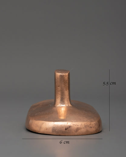 Copper Tsa-Tsa Mold | Tibetan Buddhist Ritual Tool