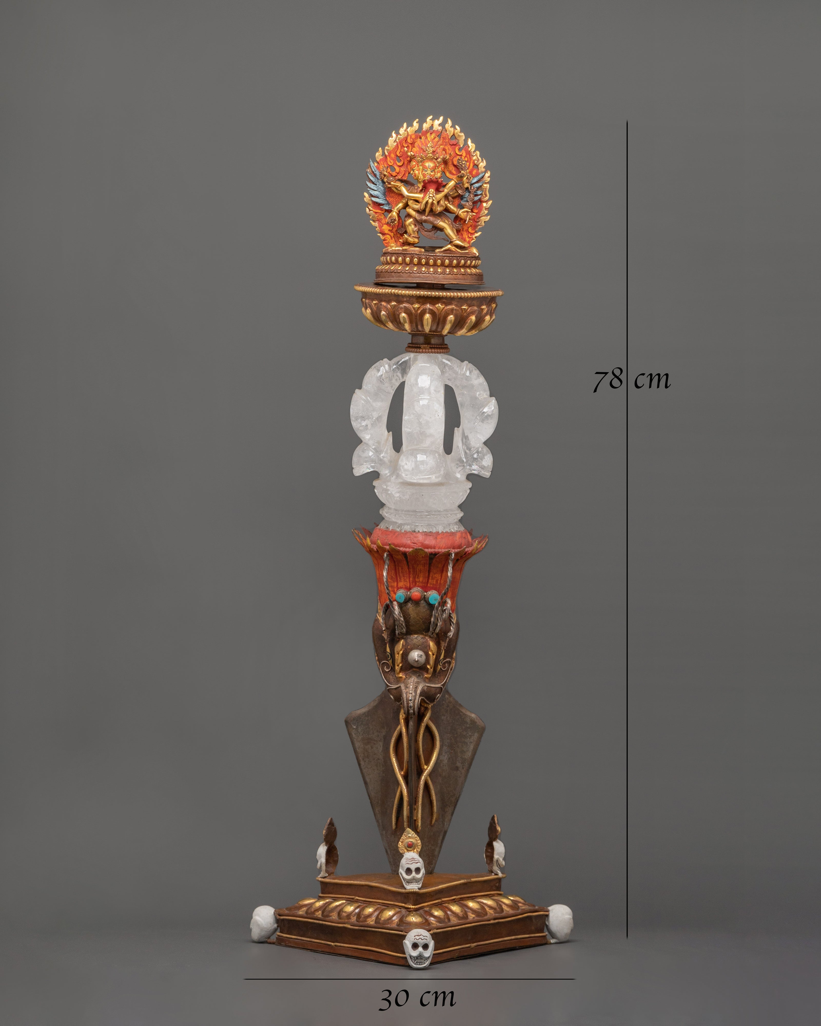 Sacred Vajrakilaya Tibetan Phurba | Handcrafted Ritual Dagger for Protection & Transformation