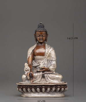 Medicine Buddha Oxidized Statue | Healing Buddha