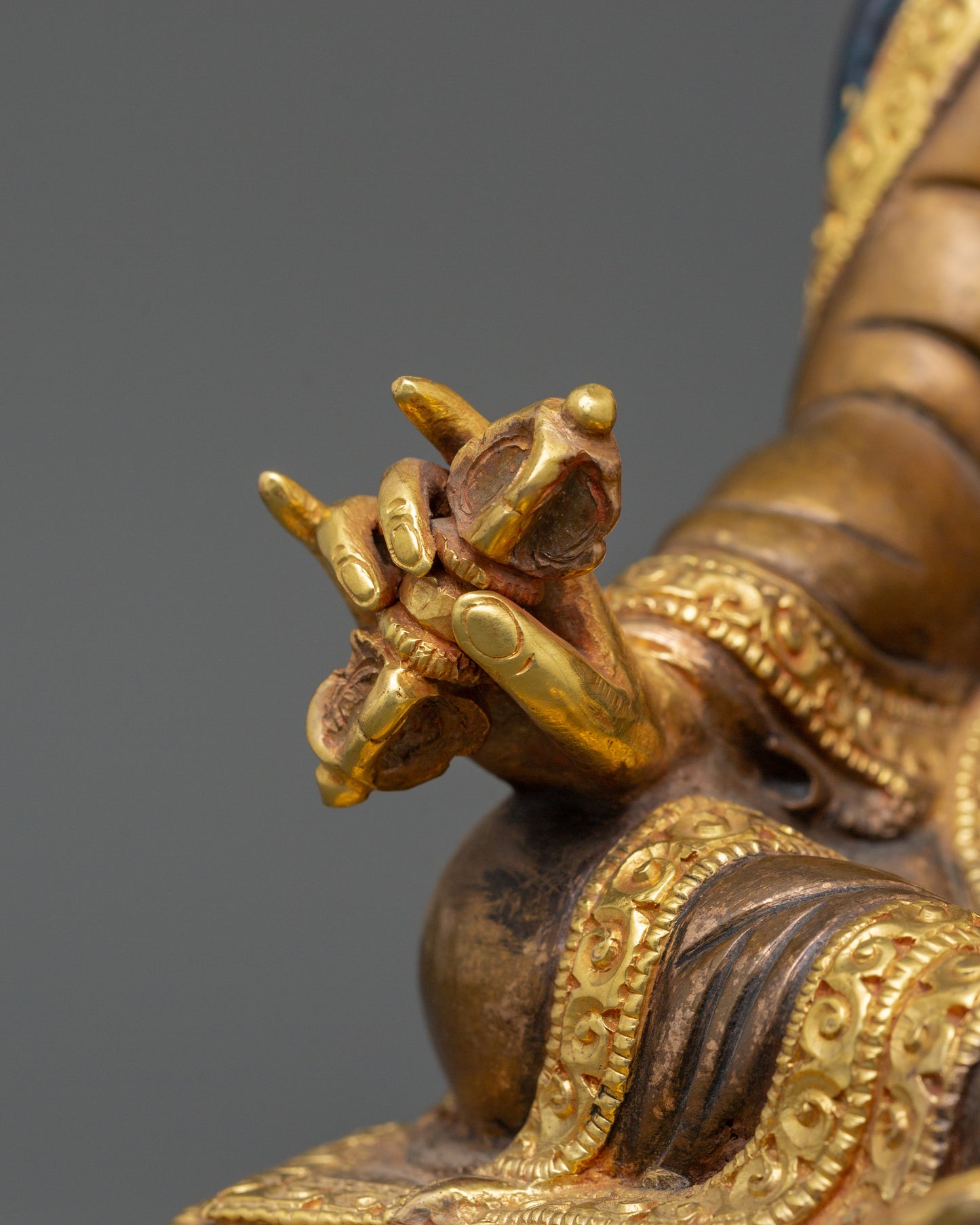 Rinpoche Lotus Born Guru Statue | Gold plated Figurine