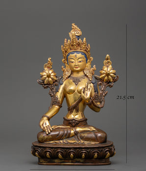 White Tara Compassionate Deity | Meditation Artwork
