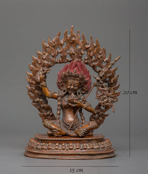 Oxidized Copper Vajrayogini Statue | Powerful Tantric Deity